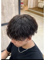 メンズギフト(men's GIFT)&nbsp;刈り上げツーブロックツイストスパイラルパーマメンズマッシュ