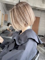 molt 麻生/レイヤーカット/ボブ/バレイヤージュ/ハイライト/海外ヘア 【モルト】&nbsp;ハイライト　ボブ