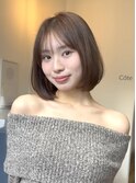 美髪まとまるボブワンカール艶ボブタッセルボブ大人ボブ骨格補正