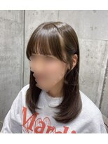 クレオメバイスーリール(Cleome by sourire)&nbsp;♪オリーブグレー大人ガーリーココアベージュ小顔レイヤー前髪