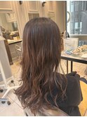 ロングヘアだからこそ可愛いゆるめパーマ　銀座