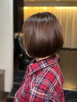 ヘアケアサロン シェーン(hair care salon Schon) ビフォーアフター/髪質改善ストレート/ミディアムボブ/ブラウン