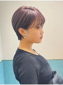 ハンサムショート/丸みショートボブ/20代30代40代50代/顔周り