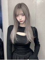 レア 新越谷(LEA) ナチュラルロングレイヤー × グレージュ