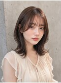 くびれミディ/ミディアムレイヤー/ブリーチなし20代30代p大宮