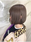 Lee心斎橋★前下がりボブ×ナチュラルツヤ感ブラウン