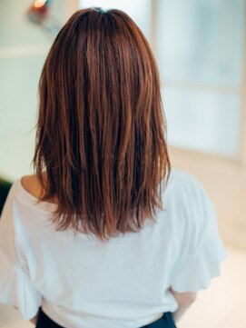 ヘアークラブ(HAIR CLUB) 流し前髪×無造作ミディ