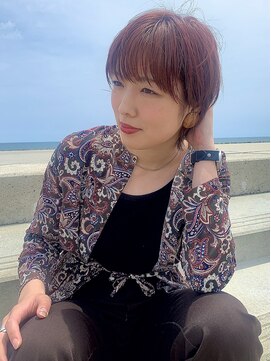 ヘアーメイクオズ(hair make O/S) 【KON】夏空の下、ピンクウルフヘア☆