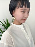【 mahodesign 】ワイドバング×耳かけショート