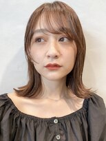【GARDEN荒井夏海】外ハネミディアム × ココアベージュ