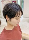 アッシュグレイ ボブショート・ショートボブ