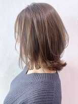 アイティーバイアルバム 松戸店(IT by ALBUM)&nbsp;ボブレイヤー_カーキグレージュマッシュショート_ba318601