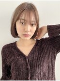 ニュアンスボブ/ベージュカラー/クールショート/20代30代