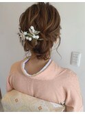 訪問着ヘアアレンジ