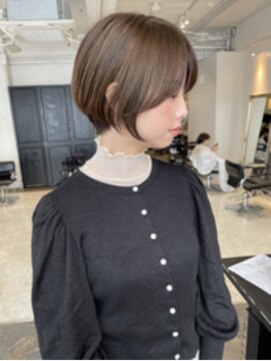 ミラバイグリーン(Mira by green) ショート/ショートボブ/丸みショート/ココアベージュ