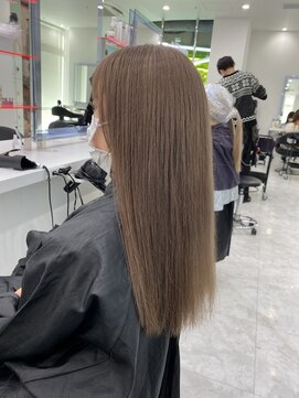 ディスコ 銀座(DISCO) ダブルカラー_ミルクティーグレージュ