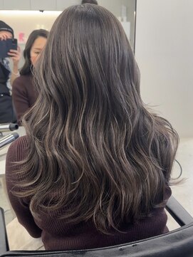 ジルブラン(JIL BLAN) ハイライトバレイヤージュダブルカラー20代30代40代グレージュ