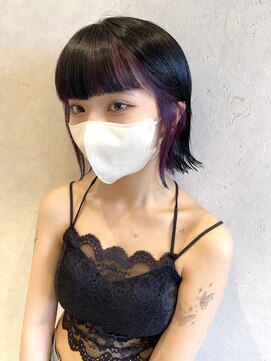 ルル(LuLu by KENJE) ボブ×イヤリングカラー【藤沢/ヘッドスパ/髪質改善/イノア】