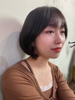 クエント(cuento) 韓国タンバルモリボブ/外ハネボブ/ブルーブラック