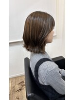 イオエ(ioe)&nbsp;前髪/アンブレラカラー/こなれミディ/イメチェン/ウェーブパーマ