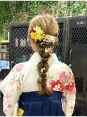 編みおろし/ヘアセット/袴田/卒業式