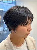 丸みボブ/ハンサムショート