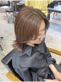 外ハネボブ　大人ショート　レイヤーボブ　