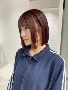 ゼスト 八王子店(ZEST) ワインレッド/レッドカラー/ブリーチなしダブル/永尾しおり