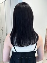 ガーデンヨコハマ(GARDEN YOKOHAMA) セミロングブルーラベンダーレイヤーワイドバングイメチェン小顔