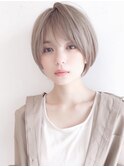 say.重政　ハイトーンショートダブルカラーハイライトベージュ