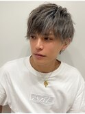 アッシュブラックカルマパーマベリーショートダークアッシュ