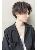 ビジネスツーブロックOK★かき上げトランクスヘアくせ毛風パーマ