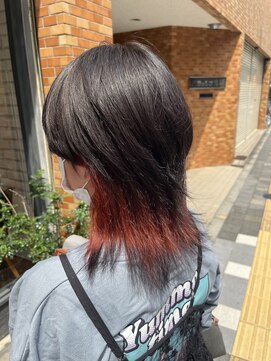 クリーブ 池袋(creeb) キツネカラー、エンドカラー