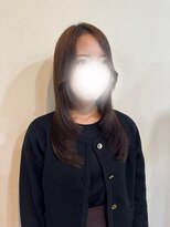 トータルビューティーサロン プリエ(prier) 前上がりレイヤー/レイヤーカット/アッシュブラック/艶髪
