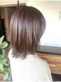 大人かわいいくびレイヤー うる艶ミディ 髪質改善ケア冬カラー#3