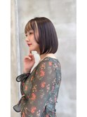 レイヤーボブ×ハイトーン[心斎橋/髪質改善]