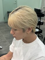 ジーニー 千葉(GENiE)&nbsp;ウルフ/アッシュブラック/カルマパーマ/ベリーショート/古荘竜生