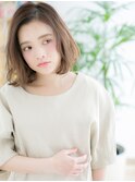 センター北/髪質改善/マロンベージュ×大人ウェーブミディアムh