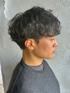 ニアウ 高崎店(Niau) メンズマッシュシャドウパーマ群馬高崎眉毛韓国刈り上げ