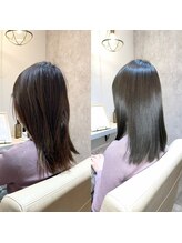 【髪を傷ませない技術.3】髪質改善を考えた髪に負担「0」のカット◎スタイルは髪の状態に合わせてご提案