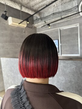 リンドヘアー アンド アイラッシュ(LINDO) デザインカラーボブ