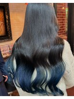 ボアップ 松山店(boappu) #ブルー#ブラック#裾カラー