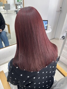 ミリ 奈良店(mm) レッド/ダブルカラー/近鉄奈良/奈良/学割/髪質改善/暖色/学生