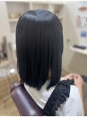 ブリーチなしブルーブラック