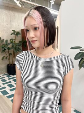 ノエ(noe) ミディアムヘア/デザインカラー/フェイスフレーミング/栄h161