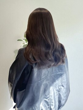 シエル バイ ケンジ 登戸 生田(CIEL by KENJE) ブリーチなし赤み抑えめオリーブブラウンカラー艶髪ロング