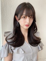 アフロート エル 錦糸町(AFLOAT L) 【20代30代】さりげないナチュラルレイヤー/小顔/黒髪/暗髪