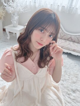 リルミー ミュエナ 大須 矢場町(Lilme myuena) 着物ヘア/ダークアッシュ/ミディアムレイヤーカット/名古屋
