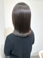 yoyo hanare ヘッドスパ×髪質改善 【3月上旬　OPEN（予定）】&nbsp;透明感グレージュ切りっぱなしボブ