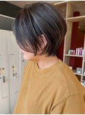 ナチュラルハイライト×ショートボブ